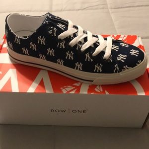 Row One New York Yankees All Over Logo Sneakers